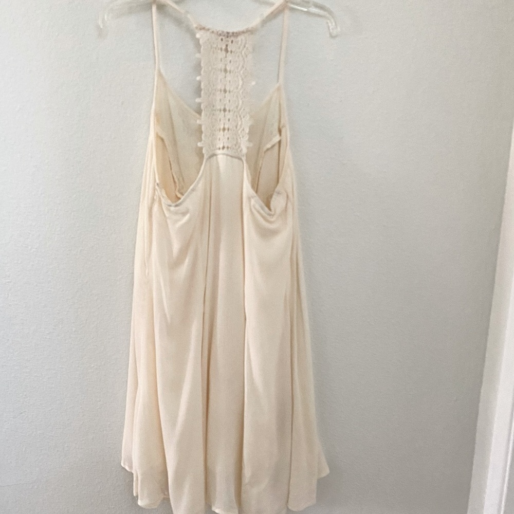 Mossimo Supply Co. Ivory Crepe Crochet Sundress M - Picture 10 of 11